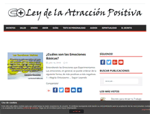 Tablet Screenshot of leyatraccionpositiva.com